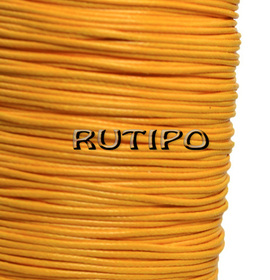 Korean waxed cord, yellow-orange, 2mm*1m