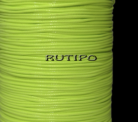 Korean waxed cord, bright green, 2mm,1m
