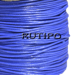 Korean waxed cord, blue, 2mm, 1m