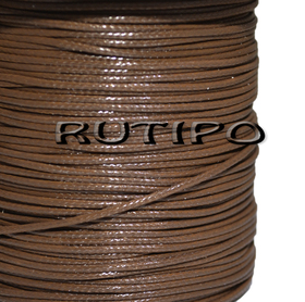Korean waxed cord, brown, 2.0mm*1m