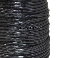 Korean waxed cord black, 2.5mm * 1m