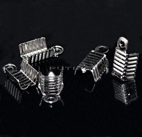 Зажим для шнура Gunmetal 13*5мм, шт