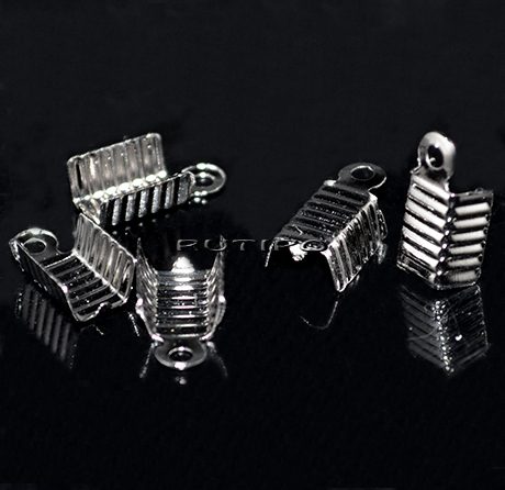 Зажим для шнура Gunmetal 13*5мм, шт