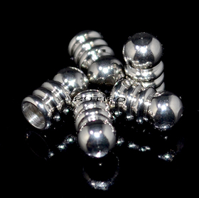 End cord Stainless Steel, 8*4mm (size 3mm), piece