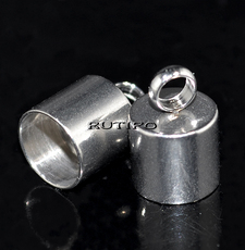Cord End Stainless Steel, 13*9mm (size 8mm), pcs