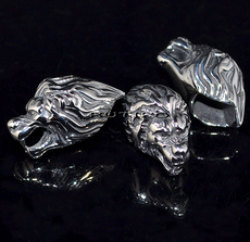 Cord End Stainless Steel, 28*17*16mm (size 8mm), pcs