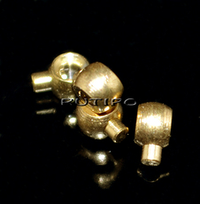Stainless Steel Crimp Bead Golden(IP) 4.5-3.5mm, pcs
