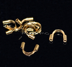 Протектор защитный мед.сталь 18k Gold 6*5мм, шт
