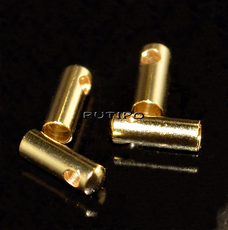 End cap Stainless Steel Golden, 7.5*2.8mm (size 2mm), pcs