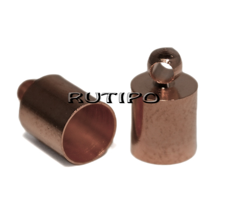 Концевик Antique copper 10*6мм (в\д 5.1мм), шт