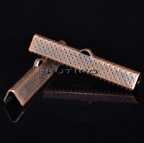 Зажим Antique copper 40*8мм, шт