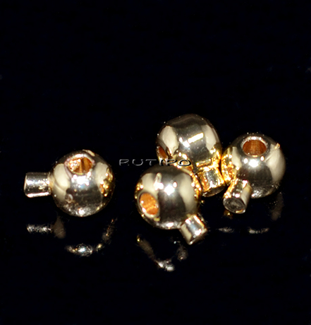 Самозажимной кримп 14K Gold Plated 5*3.5мм, шт