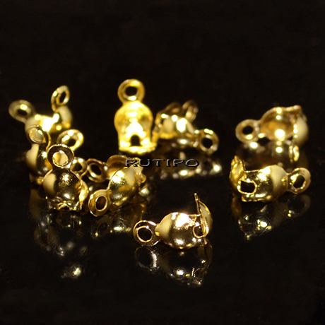 200шт, Каллоты Golden Plated, 7.5*4мм