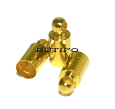 Cord End Golden, 9*4mm (Size 3.5mm), 100pcs