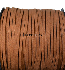 Light brown suede cord, 3 * 1.5mm * 1m