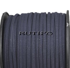 Шнур замшевый Midnight Blue, 3*1.5мм, 1м